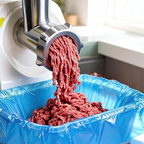 60 عبوة من بطانات اللحوم للاستعمال مرة واحدة، بطانات بلاستيكية من البولي إيثيلين بسمك 2.5 مل لمعالجة اللحوم وخلطها ونقلها، أكياس مسطحة مفتوحة مقاس 21 بوصة × 22 بوصة لسهولة التنظيف (أزرق) in Kuwait