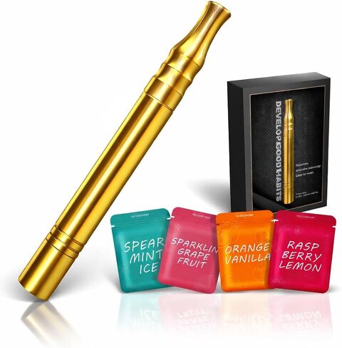 Smoking Cessation Treatments - Quit Bad Habit Air Device Built-in Filter Holder Fits Slim 12pcs Natural Flavor, Upgraded Version Smokeless Inhaler, Hand to Mouth Habit Support with Natural Scents in Kuwait