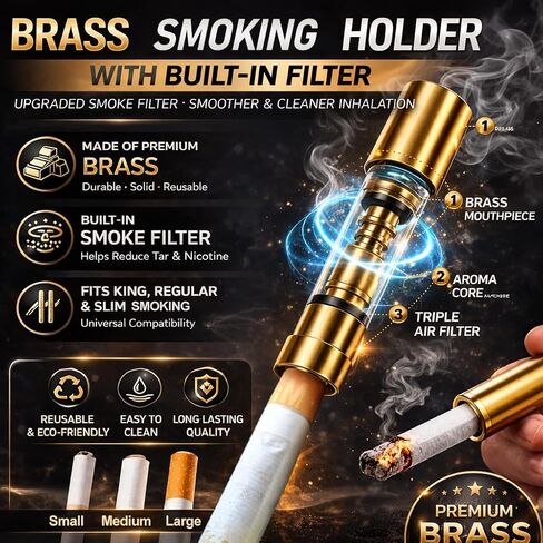 Smoking Cessation Treatments - Quit Bad Habit Air Device Built-in Filter Holder Fits Slim 12pcs Natural Flavor, Upgraded Version Smokeless Inhaler, Hand to Mouth Habit Support with Natural Scents in Kuwait