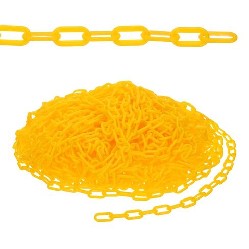 PATIKIL 50ft Plastic Chain Safety Barrier, Safety Chain Links Crowd Control Barrier for Fence Gate Garden Construction Driveway Elevator Parking Lot Queue Line, Green in Saudi Arabia