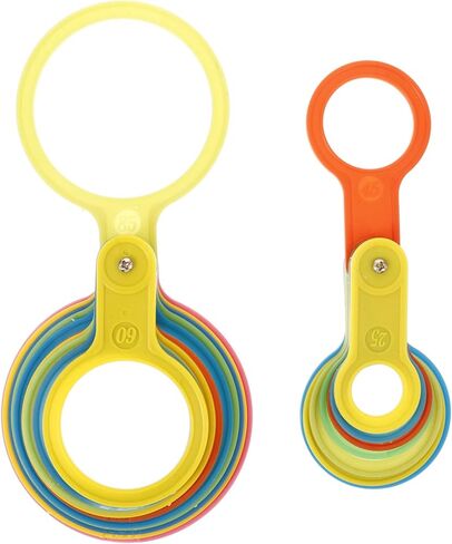 2 Sets Fruit Measuring Tool Plastic Fruit Gauge Circles Pear Sizer Accurate Grading Rings and Packaging in Saudi Arabia
