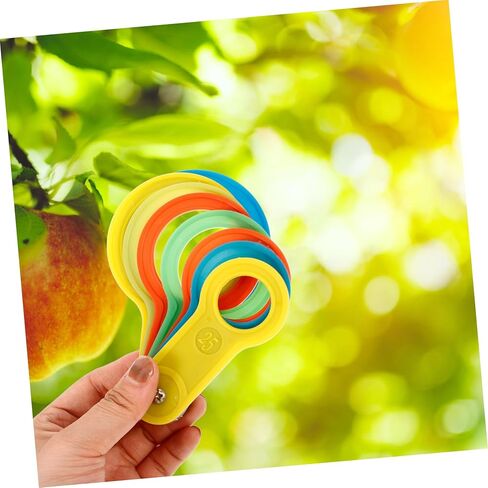 2 Sets Fruit Measuring Tool Plastic Fruit Gauge Circles Pear Sizer Accurate Grading Rings and Packaging in Saudi Arabia