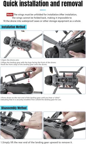 معدات الهبوط لملحقات طائرات DJI Mavic 4 Pro بدون طيار، مجموعة أرجل هبوط ممتدة سريعة التحرير وقابلة للطي متوافقة مع واقي طائرات DJI Mavic 4 Pro بدون طيار، حامل ثلاثي القوائم لزيادة الارتفاع 30 مم in Saudi Arabia