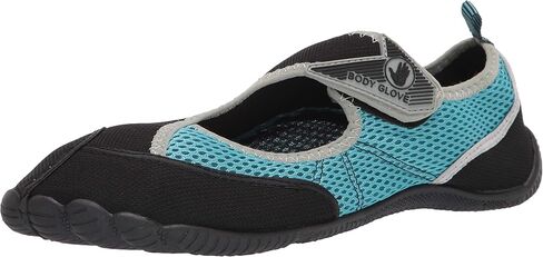 Body Glove Water Shoes for Women (Lake, Aerobics, Swimming, Aqua Sports, Beach, Womens Water Shoes) Black and Oasis Blue Horizon Aqua Shoes for Women in Saudi Arabia
