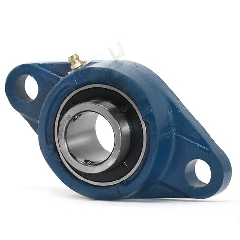 MAPLE ACE UCFL204-12 Flange Bearing 3/4" Bore, Oval 2-Bolt Self-Aligning, Solid Base, Heavy Duty (Qty 4) in Saudi Arabia