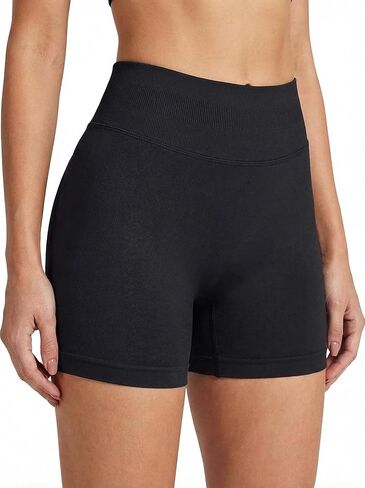 Women’s High-Waisted Workout Shorts – Seamless Stretch Gym & Yoga Biker Shorts with Contoured Fit in Saudi Arabia