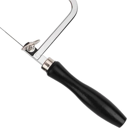 Metal Saw Jewelry Making Tool, Portable Saw Bow Jewelry Wire Carved Black U Shaped Handle Tool with 12 Blades for Jewelry Processing in Saudi Arabia