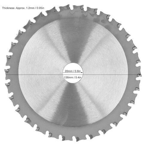 Jeanoko 136mm Steel Circular Saw, 30 Teeth Metal Cutting Disc for Hard Materials with Negative Rake Angle Design in Saudi Arabia