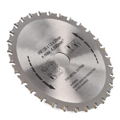 Jeanoko 136mm Steel Circular Saw, 30 Teeth Metal Cutting Disc for Hard Materials with Negative Rake Angle Design in Saudi Arabia
