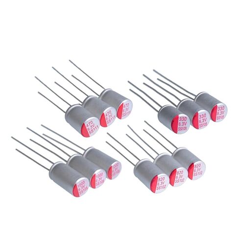 10 قطعة مكثف كهربائيا الصلبة سوبر منخفضة ESR 6.3V 10V 16V 100 فائق التوهج 150 220 270 330 470 560 680 820 1000 فائق التوهج 1200 1500 فائق التوهج (25V 100 فائق التوهج 6x7) in Kuwait