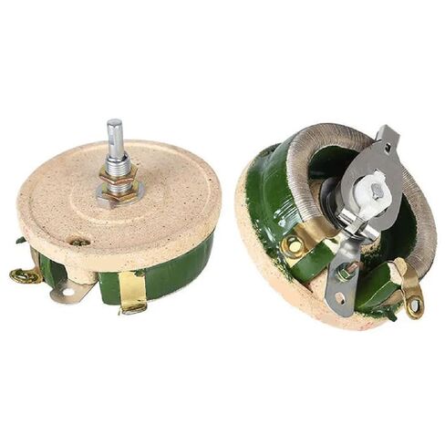 25W 50 Ohm Ceramic Disc Potentiometer, Variable Resistor with Metal Components, High Power Adjustable Rheostat in Saudi Arabia