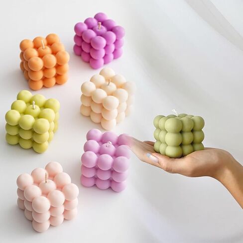 2 Pack Peony Candle Molds Set - Large & Medium Silicone Molds for Candle Making, 3D Flower Reusable Silicone Molds for Resin, Wax, Chocolate (Peony 2 Pack) in Kuwait