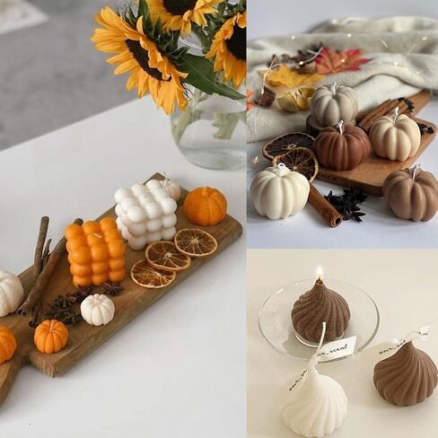 2 Pack Peony Candle Molds Set - Large & Medium Silicone Molds for Candle Making, 3D Flower Reusable Silicone Molds for Resin, Wax, Chocolate (Peony 2 Pack) in Kuwait