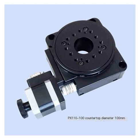 Electric Rotating Machine PX110-100 Optical Rotating Platform Motorized Rotation Stage 100MM Bearing Scale(Ratio 180 of 1) in Saudi Arabia