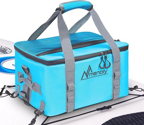 ملحقات ملحقات لوحة Menoly Paddle Cooler ، 25L SUP Kayak Deck Cooler Bag Fit 30 علبة مع حقيبة هاتف مقاومة للماء ، حزام قابل للتعديل ، فتحات زجاجة للتجديف ، التجديف ، التخييم in Kuwait