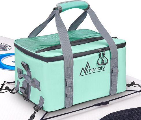 MENOLY Paddle Board Accessories Cooler, 25L Sup Kayak Deck Cooler Bag Fit 30 Cans with Waterproof Phone Pouch, Adjustable Strap, Bottle Opener for Paddleboarding, Kayaking, Camping in Kuwait