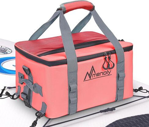 ملحقات ملحقات لوحة Menoly Paddle Cooler ، 25L SUP Kayak Deck Cooler Bag Fit 30 علبة مع حقيبة هاتف مقاومة للماء ، حزام قابل للتعديل ، فتحات زجاجة للتجديف ، التجديف ، التخييم in Kuwait