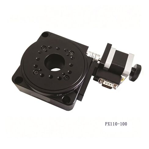 Electric Rotating Machine PX110-100 Optical Rotating Platform Motorized Rotation Stage 100MM Bearing Scale(Ratio 180 of 1) in Saudi Arabia