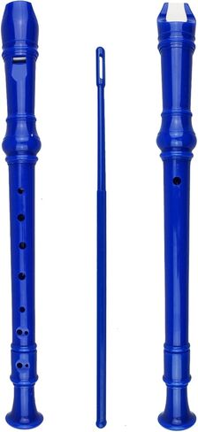 7 Pack German Style 8 Hole-3 Piece Descant Soprano Recorders with Cleaning Rod, Black Storage Bag, ABS Material (7 Colors) in Saudi Arabia