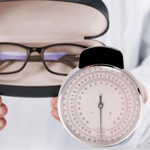Generic Eyeglasses Lens Measure Curve Meter Handheld Portable Ophthalmic Lens Clock in Saudi Arabia