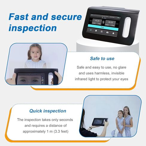 7" Touch Screen Ophthalmology Vision Screener, Precise Measurement Tool for Eye Testing, 98cm Measuring Distance, Essential Optic Equipment for Eye Care Professionals in Saudi Arabia
