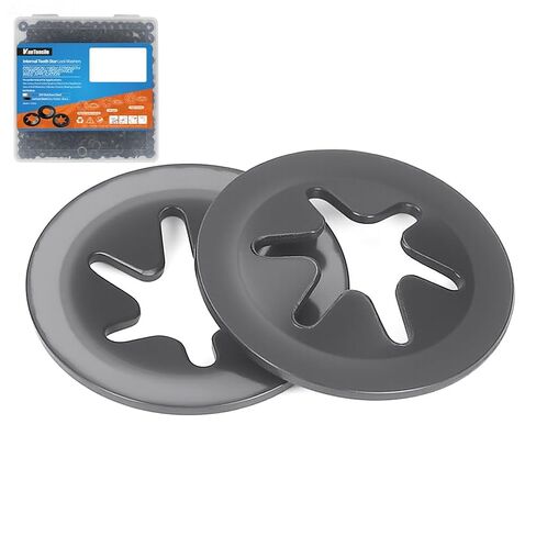 Internal Tooth Star Lock Washers, ID 6mm x OD 16mm Mn Steel Push Nuts Fits 6mm (#2) Shafts -Quick Speed Locking Washers (Black) 500pcs in Saudi Arabia
