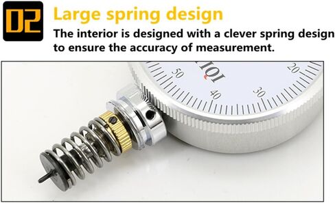 CGOLDENWALL LX-A Type A Shore Hardness Tester Meter Rubber shore Durometer for Rubber/Plastic/Tires/silica gel 0-100HA Double Pointers Peak Hold Automatic memory in Kuwait