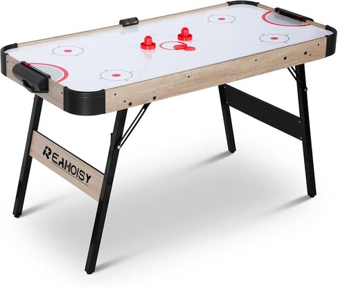 طاولة الهوكي الهوائية القابلة للطي 58 بوصة ، مجموعة طاولة الهوكي القابلة للطي مجموعة مع 2 بلينتات ، ودافعين ، ومحرك قوي ، وألعاب طاولة الهوكي للبالغين والأطفال ، وغرفة الألعاب المنزلية in Kuwait