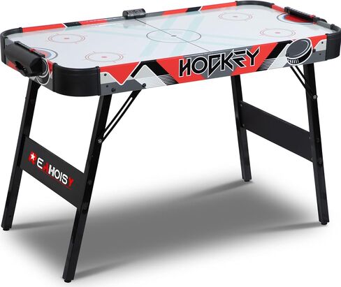 Foldable Air Hockey Table, Folding Indoor Hockey Game Table with Powerful Motor, Accurate Digital LED Scoreboard, Includes 2 Pucks and 2 Pushers, Perfect for Kids and Adults in Kuwait