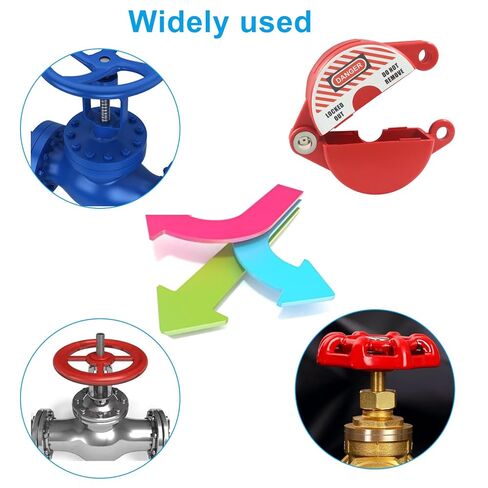 2 Pack Gate Valve Lockout Device with Coded Lock – Heavy-Duty Plastic Safety Lock for 1" to 2-1/2" Valve Handles, Outdoor Water Spigot & Faucet Security in Kuwait