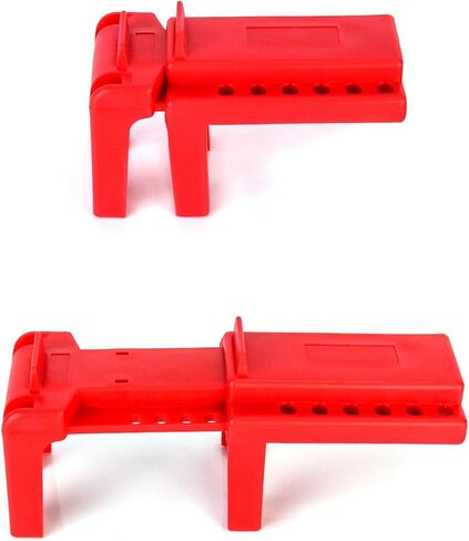 QWORK Ball Valve Lockout, Safety Lock, 1/2" - 2-1/2" Diameter, 20 Pack, Red in Kuwait