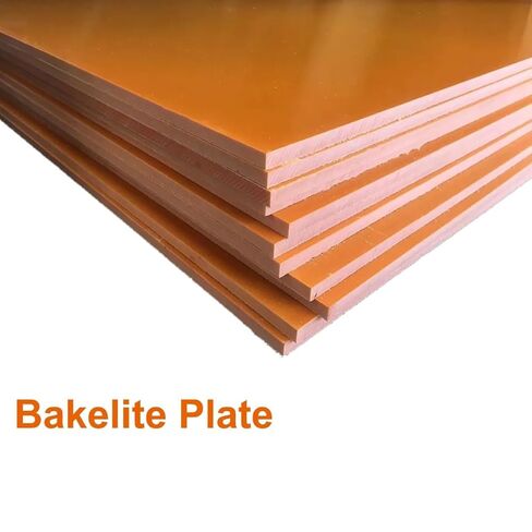 Lightweight Rigid Plastic Foam Sheet,Bakelite Plate 2 8 10 15mm, Strong Orange Flat Power, for Electronics Manufacturing 1pc(8 x 8 inch x 3mm) in Saudi Arabia