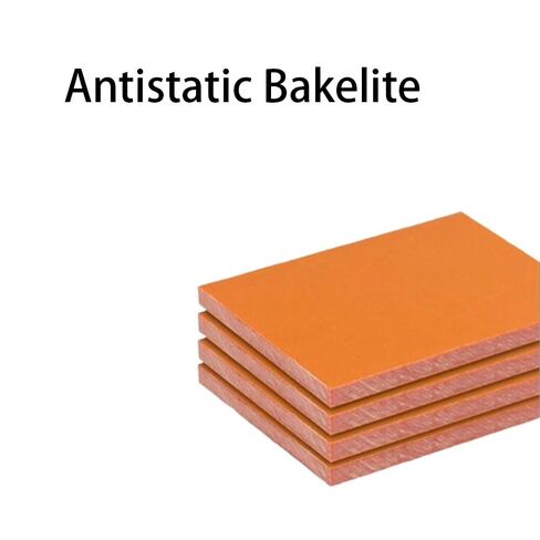 Lightweight Rigid Plastic Foam Sheet,Bakelite Plate 2 8 10 15mm, Strong Orange Flat Power, for Electronics Manufacturing 1pc(8 x 8 inch x 3mm) in Saudi Arabia