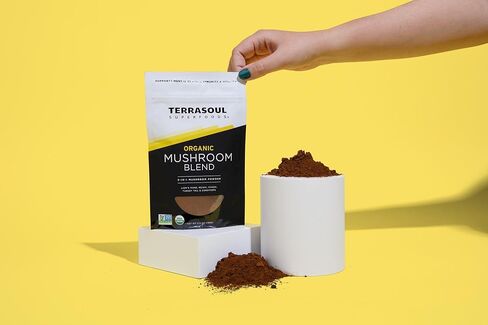 Terrasoul Superfoods Organic Five Mushroom Blend | Adaptogenic | USDA Organic, Vegan, Non-GMO, Gluten-Free | Reishi, Chaga, Lion’s Mane, Cordyceps, Turkey Tail in Kuwait