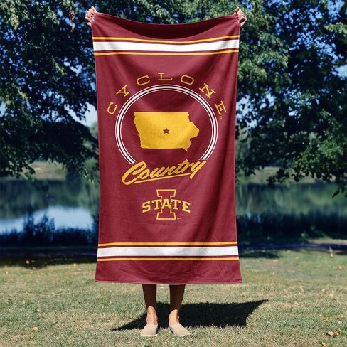 Northwest Iowa State Cyclones NCAA Homebreak Beach Towel 2 Pack 30 x 60 Inches in Saudi Arabia