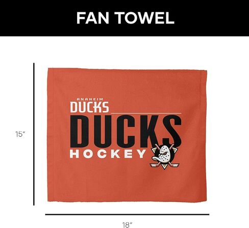 منشفة Northwest Anaheim Ducks NHL City Hockey Rally مقاس 18 × 15 بوصة in Saudi Arabia