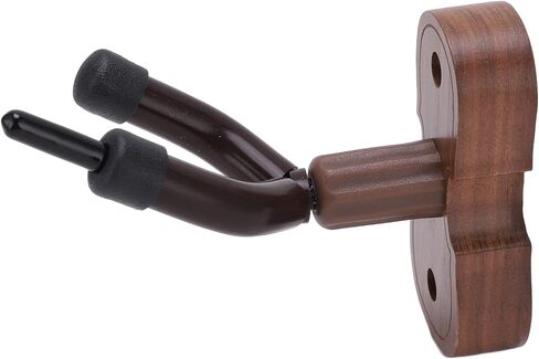 SUNGOOYUE Violin Shaped Wall Mount Hanger, Black Walnut Wood, with Bow Frame and Protective Pad for Home Studio, Classroom Display in Saudi Arabia