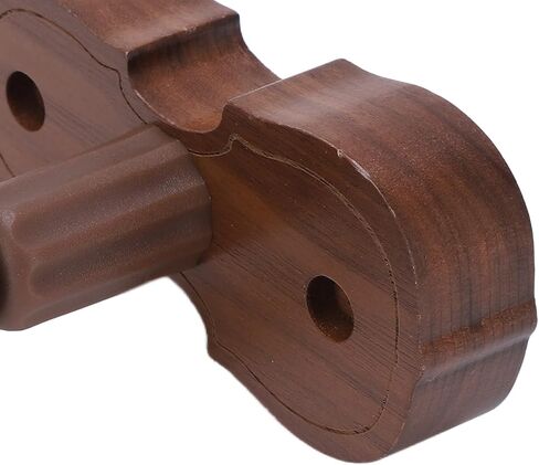 SUNGOOYUE Violin Shaped Wall Mount Hanger, Black Walnut Wood, with Bow Frame and Protective Pad for Home Studio, Classroom Display in Saudi Arabia
