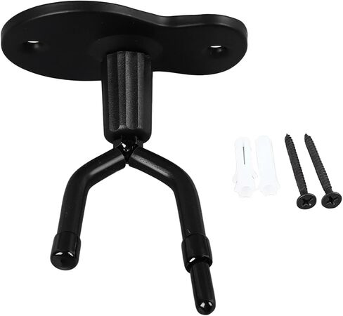 SUNGOOYUE Double Head Violin Hanger, Wall Mount with Adjustable Hooks, Iron Base, Antislip Rubber Pad, for Violin and Viola Storage, Music Room and Studio (1 Pack) in Saudi Arabia