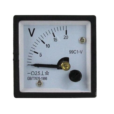99C1-V DC Voltage Meter 5V 10V 20V 30V 50V 100V 250V Voltmeter 48 * 48mm 1Pcs(300V) in Saudi Arabia