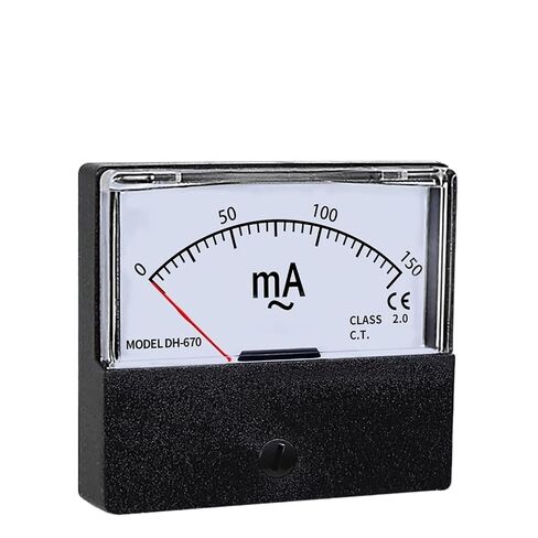 مللي أمبير متر تيار مستمر/التيار المتناوب مقياس التيار الكهربائي 1mA 2mA 3mA 5mA 10mA 20mA 30mA 50mA 100mA 200mA 300mA 500mA 1000mA 1 قطعة (20mA) in Saudi Arabia