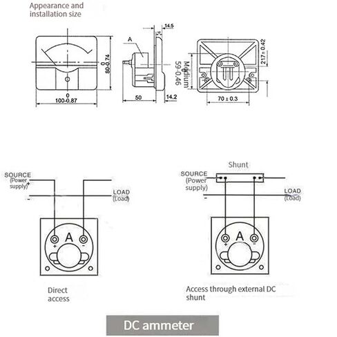 44C2 DC Voltmeter Analog Panel Pointer 1V 3V 5V 10V 15V 20V 30V 50V 75V 100V 150V 300V 450V 500V 1Pcs(10V) in Saudi Arabia