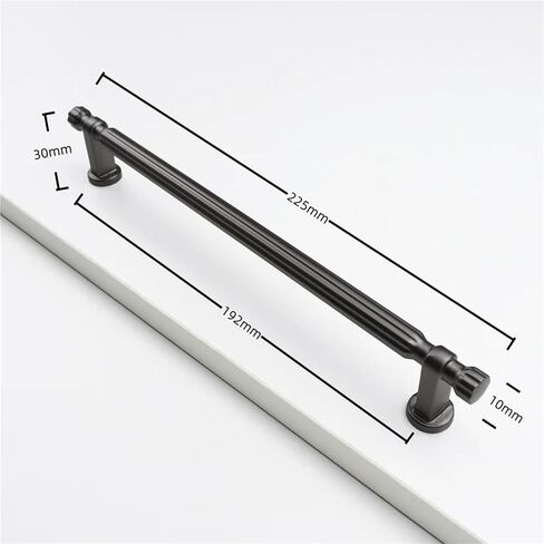 Solid Cabinet Handles Drawer T Bar Furniture Pulls Hardware 1Pcs(Pearl Grey-C192mm) in Kuwait