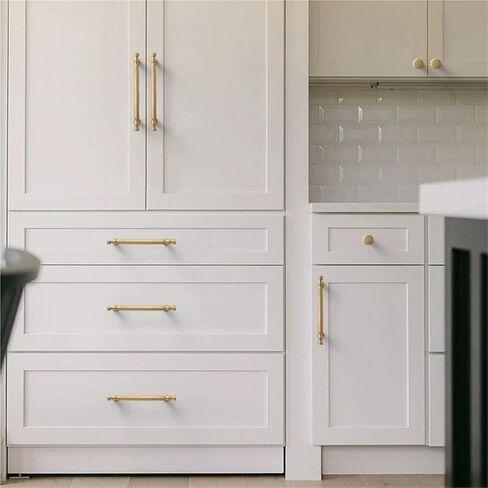 Solid Cabinet Handles Drawer T Bar Furniture Pulls Hardware 1Pcs(Pearl Grey-C192mm) in Kuwait