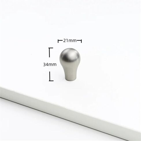 مقابض أثاث من سبائك الزنك الصلبة للدرج، أجهزة باب المطبخ، قطعة واحدة (RZ003- فضي) in Kuwait