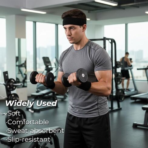 4 Pcs Wrist Wallet for Women with 2 Pcs Head Sweat Bands, 3.35in Zippered Wrist Wallets for Running, Jogging, Hiking Basketball, Key Card Holder, Nylon & Spandex for 7-8in Wrist Circumferen in Saudi Arabia