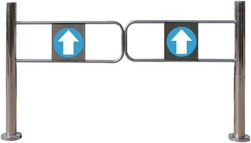 بوابة معدنية متأرجحة تغلق تلقائيًا، باب أمان أحادي الاتجاه للمستودع والمكتبة، مدخل آمن للمشاة (190 × 97 سم) - حل متين للتحكم في الوصول in Kuwait