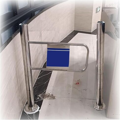 Spring-Loaded Self-Closing Safety Swing Gate, 20-34" Wide One-Way Pedestrian Door, Durable Push-in Design for Hallways, Secure Entry Solution for Homes & Businesses in Saudi Arabia