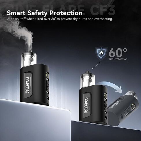 COLBOR Fog Machine CF3 Cine Flare Battery Handheld Portable Smoke Machine with Lights and Fan Foldable Body 5 Levels Density Wireless Remote Control Fogger for Photography Parties Weddings in Kuwait