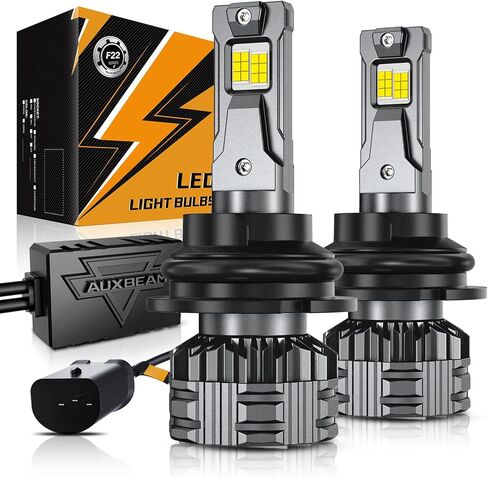 مصباح الضباب Auxbeam 9004، مصباح Powersport من سلسلة F22 للاستخدام على الطرق الوعرة أو مصباح الضباب - قطعتان in Saudi Arabia